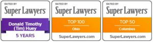 SuperLawyer's Award for defense attorney Tim Huey