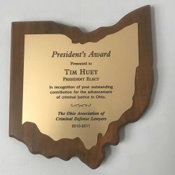 Ohio Association of Criminal Defense Lawyers President's Award Ohio Association of Criminal Defense Lawyers President's Award