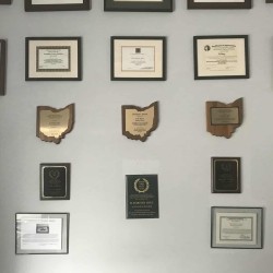 Huey Defense Firm Credential Plaques OVI Award for Huey Defense Firm